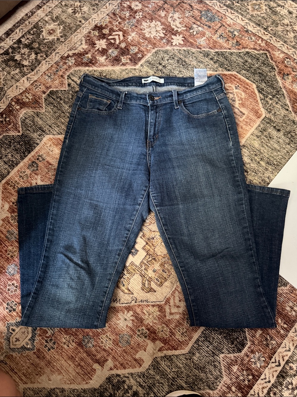 Levi's Bootcut Leg Women's Jeans in Dark Blue Wash 12 Long 31x34